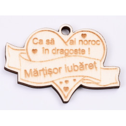 L494-Martisor inimioara 5.5x3.5  -1 buc