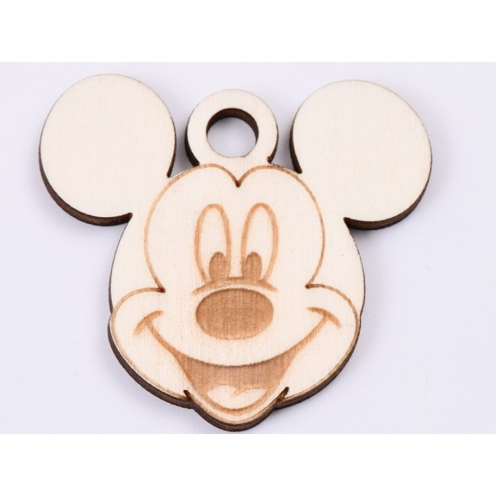 L500-Decupaj lemn martisor Mickey 5x4.5 cm