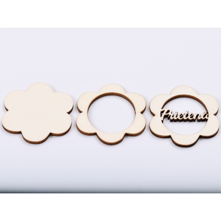 L502-Blank 3 straturi pentru licheni 5*5cm Prietena   -1 buc
