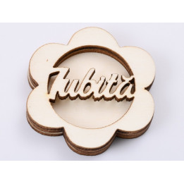 L503-Blank 3 straturi pentru licheni 5*5cm Iubita   -1 buc