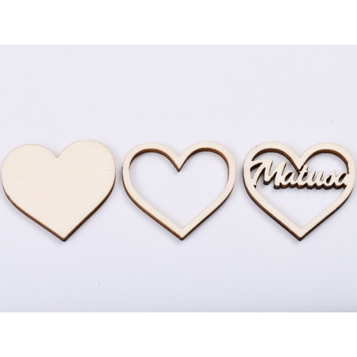 L506-Blank inima 3 straturi pentru licheni 4*4.5cm Matusa -1 buc