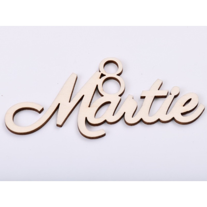 L518-Text din lemn 8Martie  11x4.7cm
