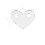 G0783 N Link argint 925 inimioara 10x12mm grosime 0.50mm - bijuterii personalizate din argint | simoshop