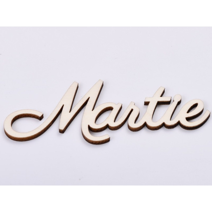 L536-Text din lemn Martie  11x4.2cm