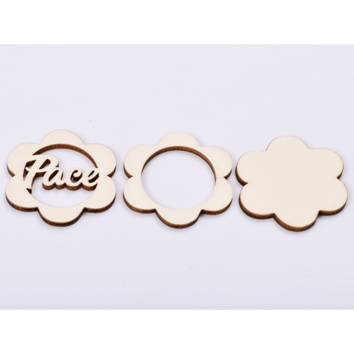 L537-Blank 3 straturi pentru licheni 5*5cm Profa   -1 buc
