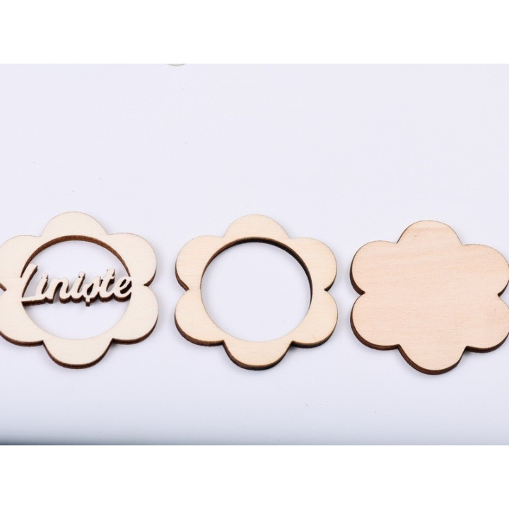 L559-Blank 3 straturi pentru licheni 5*5cm Liniste   -1 buc