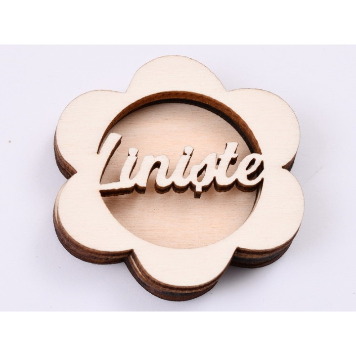 L559-Blank 3 straturi pentru licheni 5*5cm Liniste   -1 buc