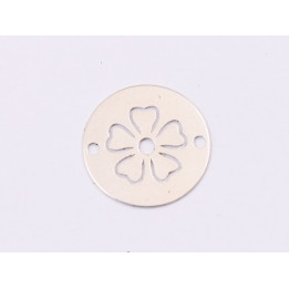 E1405-N-Link banut din argint floare stilizata model 2 -12mm 0.3mm - 1 buc