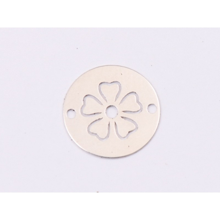 E1405-N-Link banut din argint floare stilizata model 2 -12mm 0.3mm - 1 buc