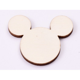 L566-Blank Mickey fara gaura 3.5x4cm
