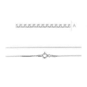 G1002-Colier lant argint 925 box 0.95mm x 60cm 1 buc - bijuterii personalizate din argint | simoshop