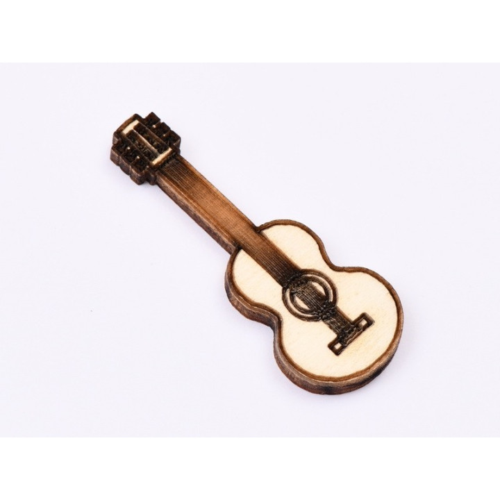 L588-Decoratiune chitara lemn 5*2cm   -1 buc