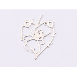 E1482 N - Pandant argint 925 Paianjen,  22.5x17.5mm- 1 buc