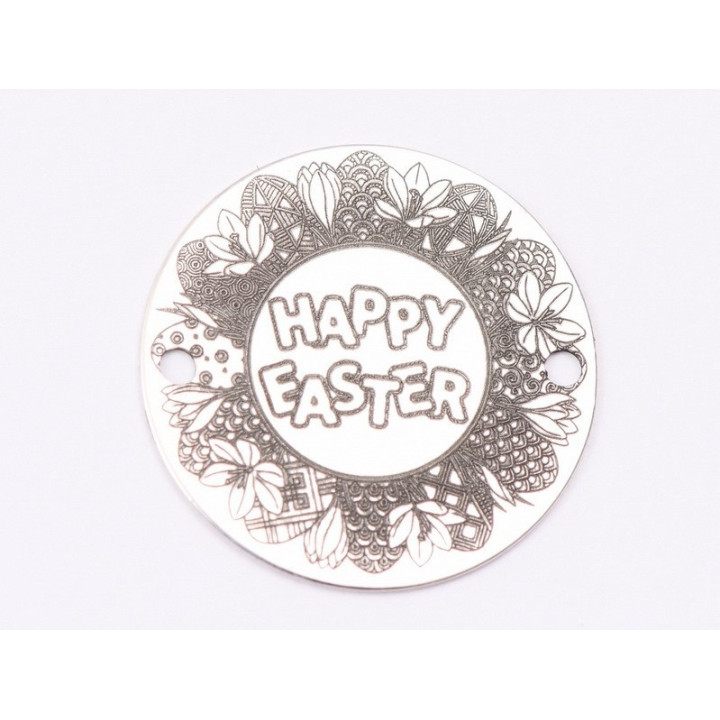 E1521 GS Link argint "Coronita Happy Easter"  16.5mm 0.3mm 1 buc
