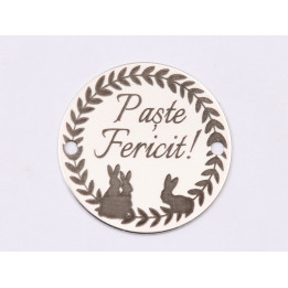 E1525 GS Link argint "Paste fericit!"  16.5mm, 0.3mm 1 buc