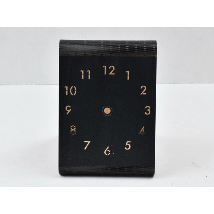 L630-Ceas din MDF negru cu suport pentru birou  15x20cm - 1 buc
