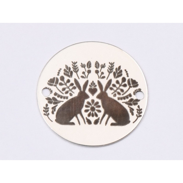 E1532 GS Link argint "First Easter"  16.5mm, 0.3mm 1 buc