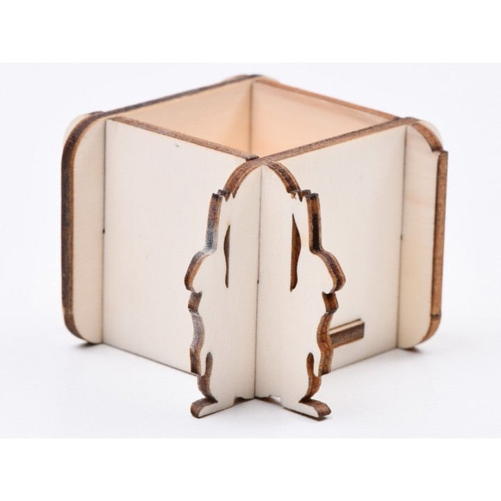 L684-Decupaj cutie lemn "Iepuras"  -1 buc