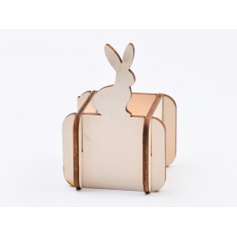 L685-Decupaj cutie lemn "Iepuras model 2"  -1 buc