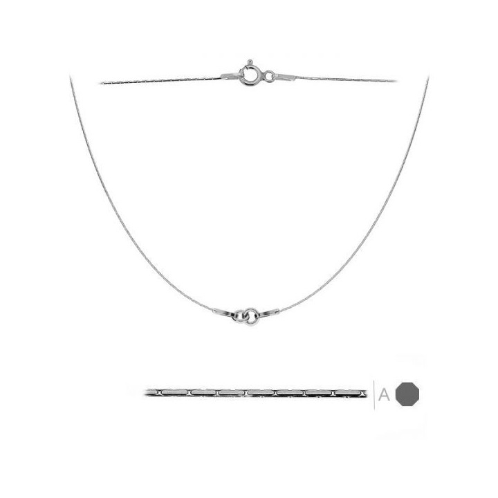 G1026-Lant argint simetric pentru link-uri 20+20cm - bijuterii personalizate din argint | simoshop