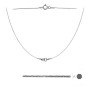 G1026-Lant argint simetric pentru link-uri 20+20cm - bijuterii personalizate din argint | simoshop