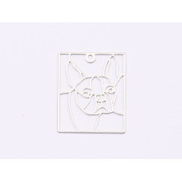 E1544 G Link argint "Cruce gravata" 12x20mm 0.6-1 buc