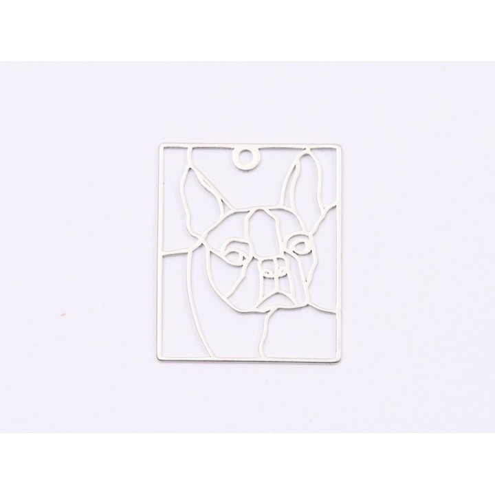 E1544 G Link argint "Cruce gravata" 12x20mm 0.6-1 buc