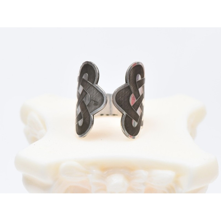 E1551 G Inel argint "Simboluri celtice"  reglabil , 0.6mm 1 buc
