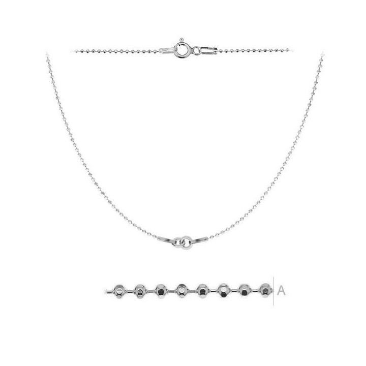 G1027-Lant bilute simetric pentru link-uri 20+20cm - bijuterii personalizate din argint | simoshop