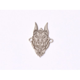 E1566 G Link argint "Cainele Faraonului"  20.5x12.5mm, 0.5mm 1 buc