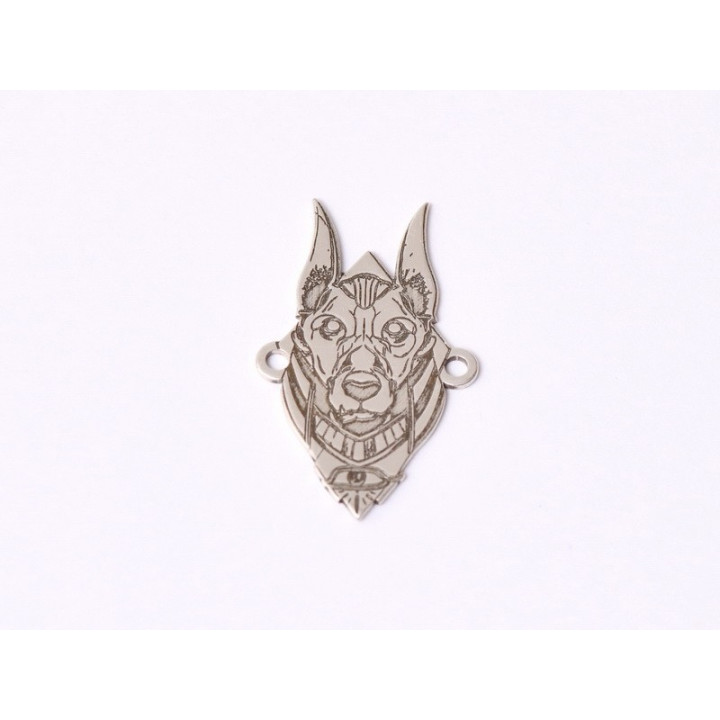 E1566 G Link argint "Cainele Faraonului"  20.5x12.5mm, 0.5mm 1 buc