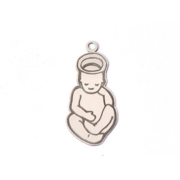 E1568 G Charm argint "New born baby"  21.5x9.5mm, 0.3mm 1 buc