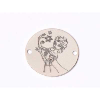 E1573 GS Link argint "Pisica stilizata" 16.5mm, 0.3mm 1 buc