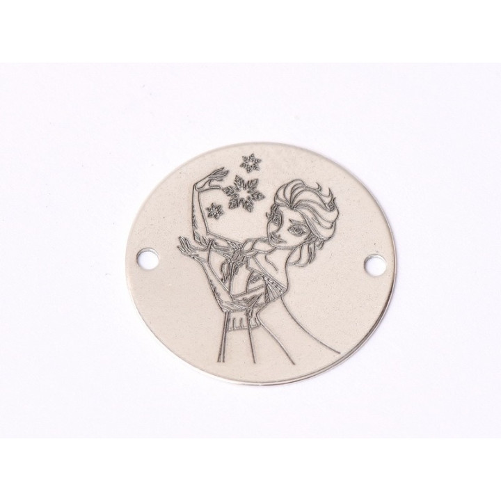 E1573 GS Link argint "Pisica stilizata"  16.5mm, 0.3mm 1 buc