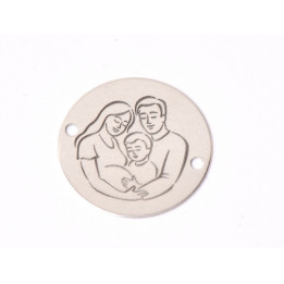 E1575 GS Link argint "Family expecting baby"  16.5mm, 0.3mm 1 buc