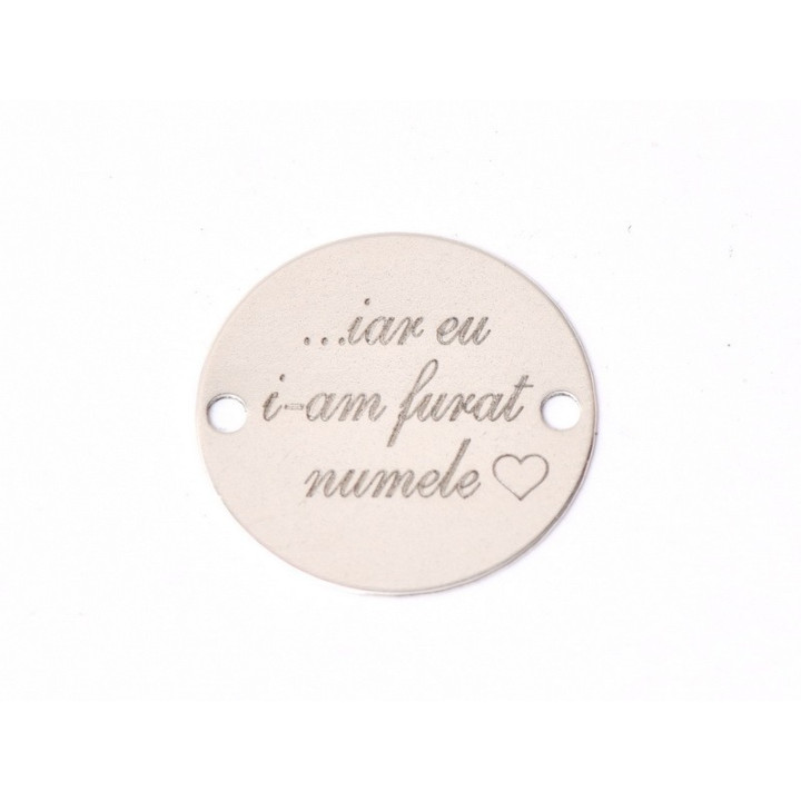 E1577 GS Link argint "New born baby"  16.5mm, 0.3mm 1 buc
