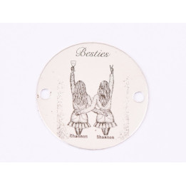 E1579 GS Banut argint "Mommy`s little princess" 1 buc 16.5mm, 0.3mm 1 buc