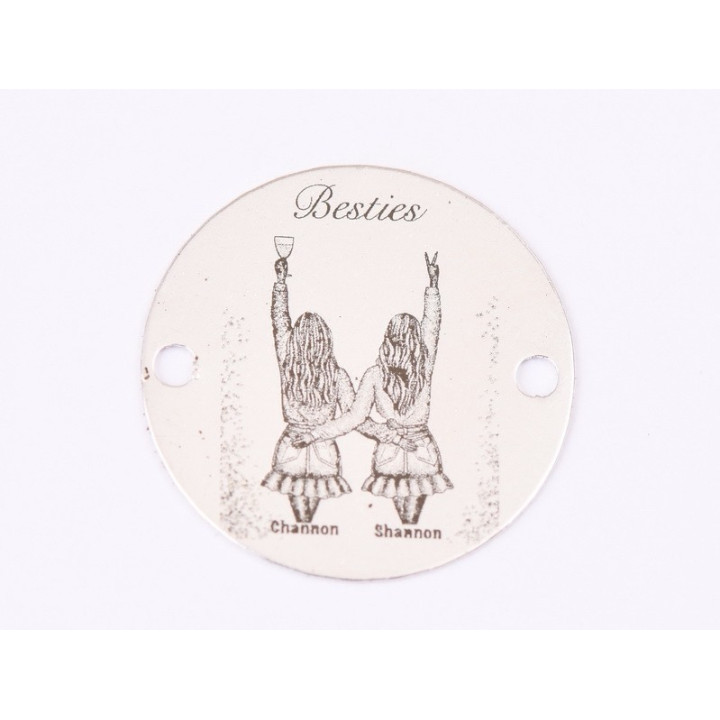E1579 GS Banut argint "Mommy`s little princess" 1 buc 16.5mm, 0.3mm 1 buc