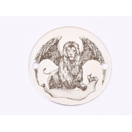 E1580 GS Banut argint "Besties" 1 buc 16.5mm, 0.3mm 1 buc