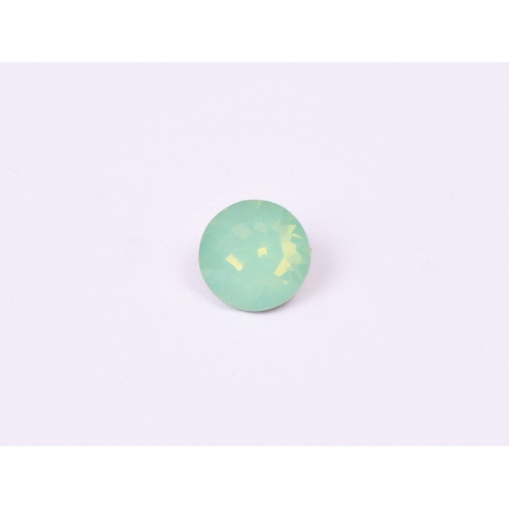 0049-Austria Chaton Round Stone, 6mm, Pacific Opal Silver Foiled - 1 buc