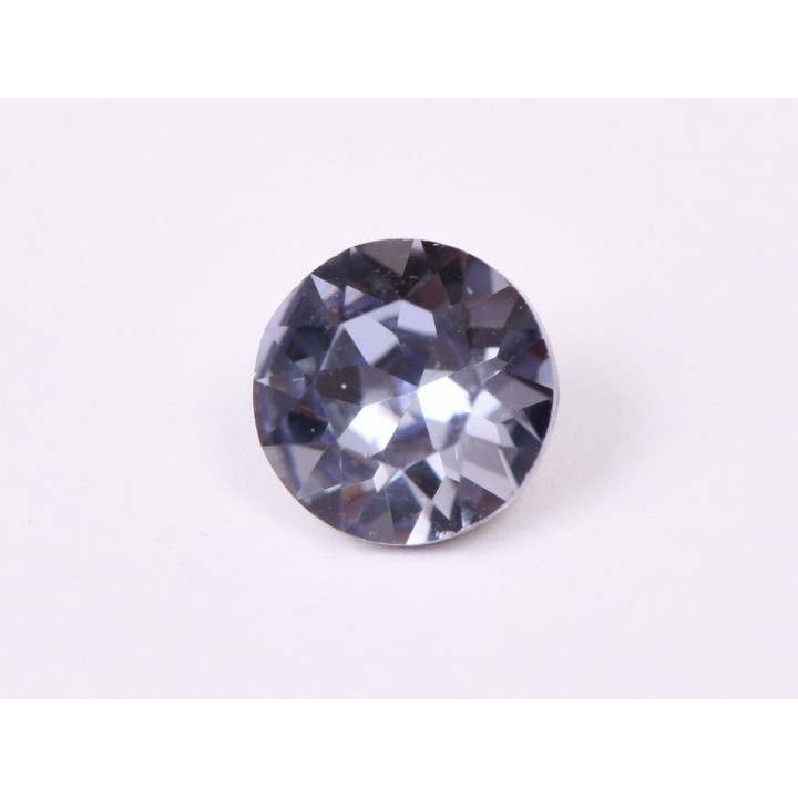 0130-Austria Chaton Round Stone, 6mm, Tanzanite Silver Foiled - 1 buc