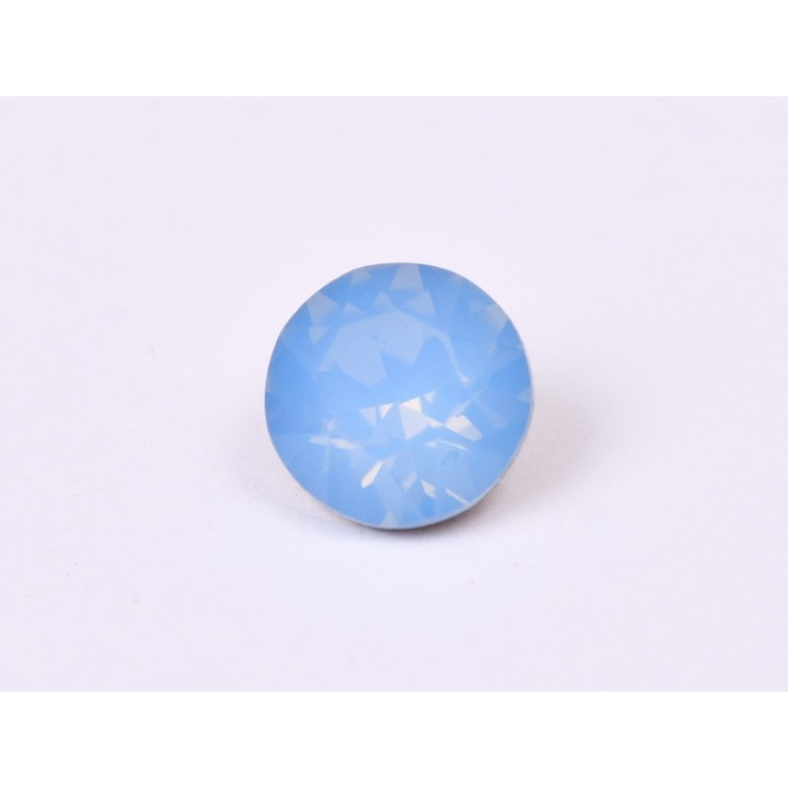 0527-Austria Chaton Round Stone, 6mm, Air Blue Opal Silver Foiled - 1 buc