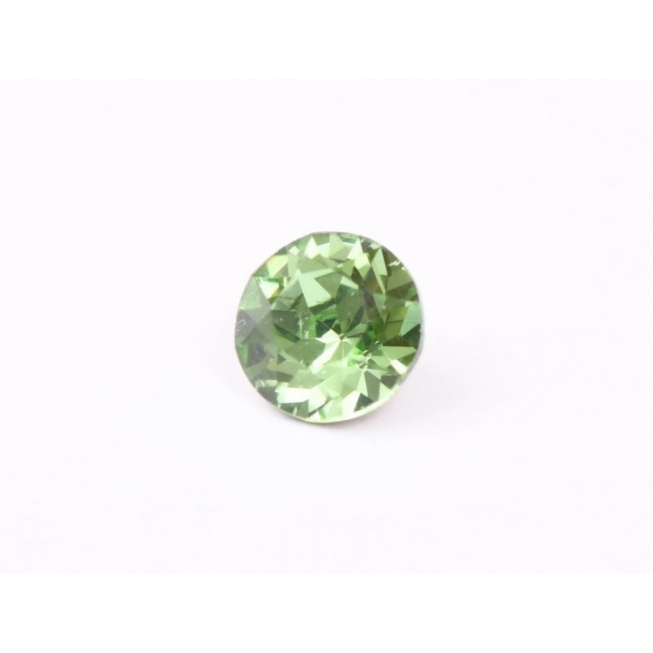 0541-Austria Chaton Round Stone, 6mm, Peridot Silver Foiled - 1 buc
