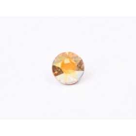 0577-Austria Chaton Round Stone, 6mm, Crystal Metallic Sunshine Silver Foiled- 1 buc