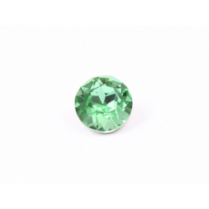 0603-Austria Chaton Round Stone, 6mm, Erinite Silver Foiled- 1 buc