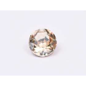 0628-Austria Chaton Round Stone, 7mm, Crystal Golden Shadow Silver Foiled - 1 buc