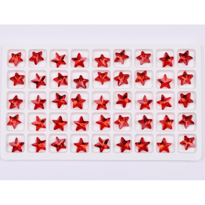 P4554-Cristal Star Fancy Stone, 10mm, Hyacinth Silver Foiled - 1 buc