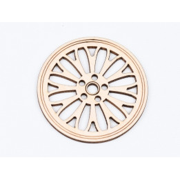 L762-Decoratiune lemn  " Cerc model abstract   " 7 cm - 1 buc