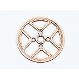 L764-Decoratiune lemn  " Cerc model abstract   " 7 cm - 1 buc