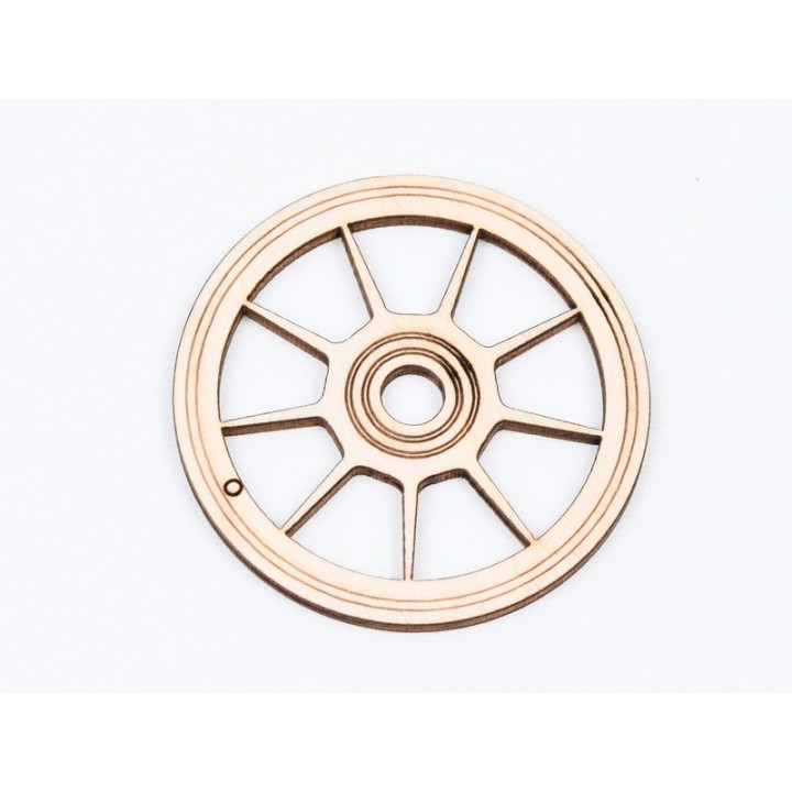 L767-Decoratiune lemn  " Cerc model abstract   " 7 cm - 1 buc
